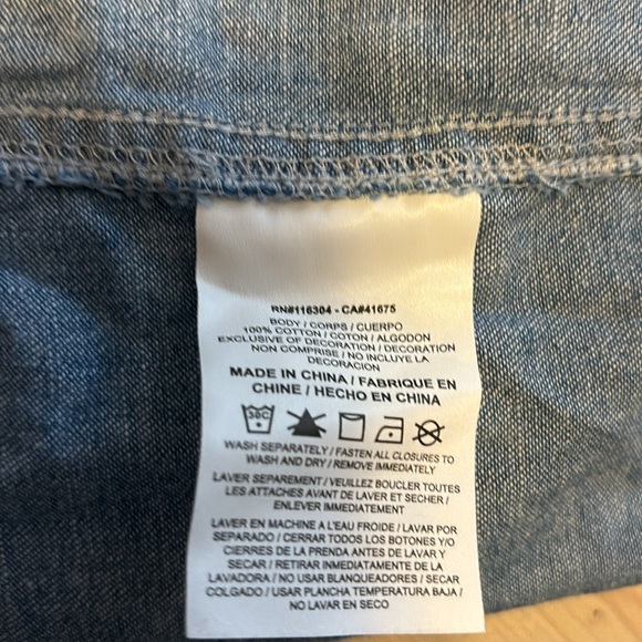 Converse wrap around Jean skirt size medium women's never worn - Picture 7 of 7